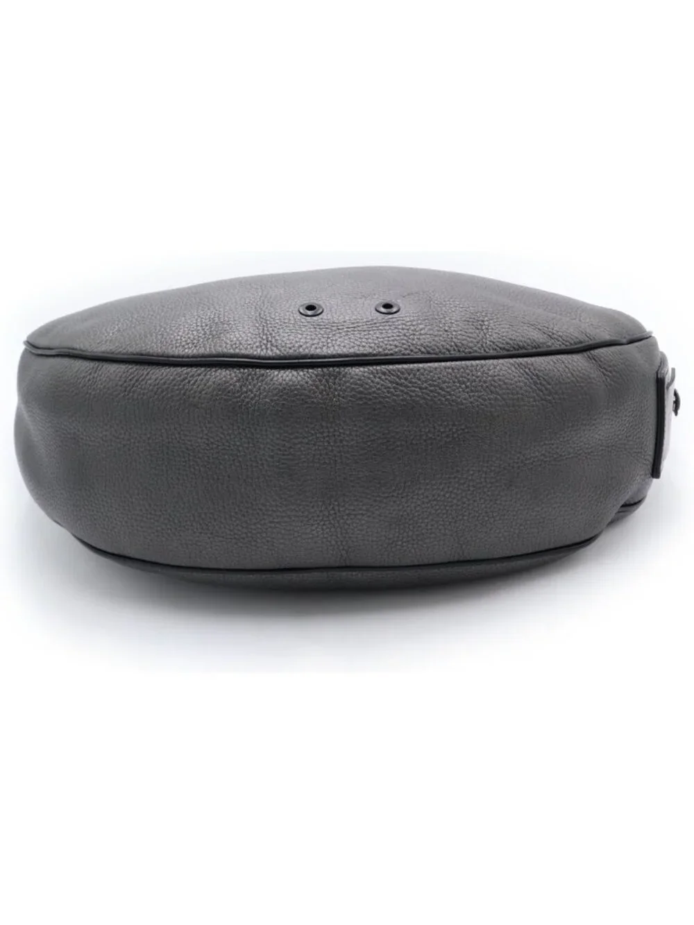 Louis Vuitton Alpha Hobo Shoulder Bag Black Leather Silver